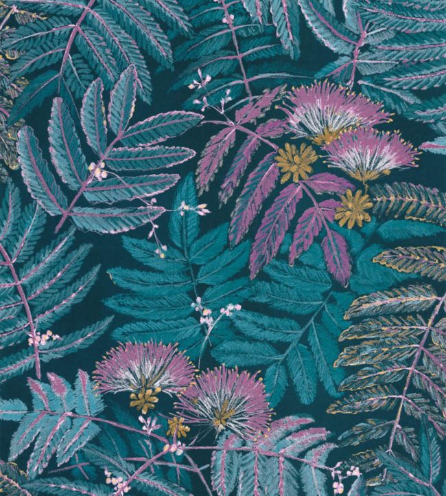 Albizia Wallpaper - Blue