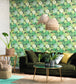 Echeveria Room Wallpaper - Green