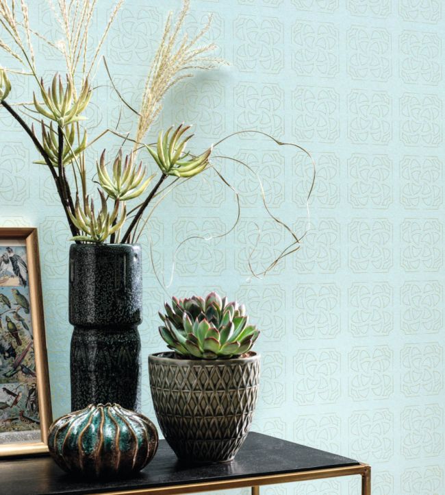 Hortus Room Wallpaper - Teal