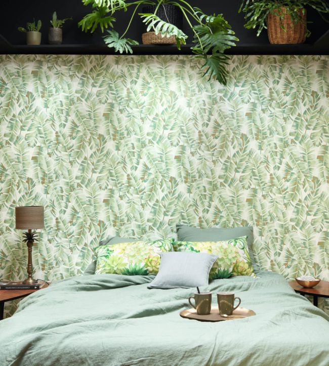 Folium Room Wallpaper - Green