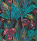 Iris Panoramic Wallpaper - Teal