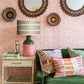 WILLOW Coral Room Wallpaper