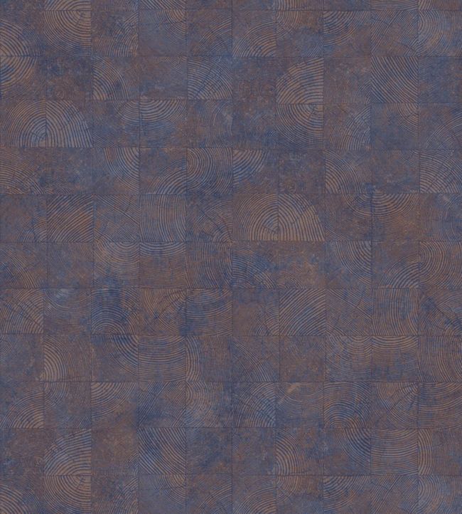 Oak Wallpaper - Blue 