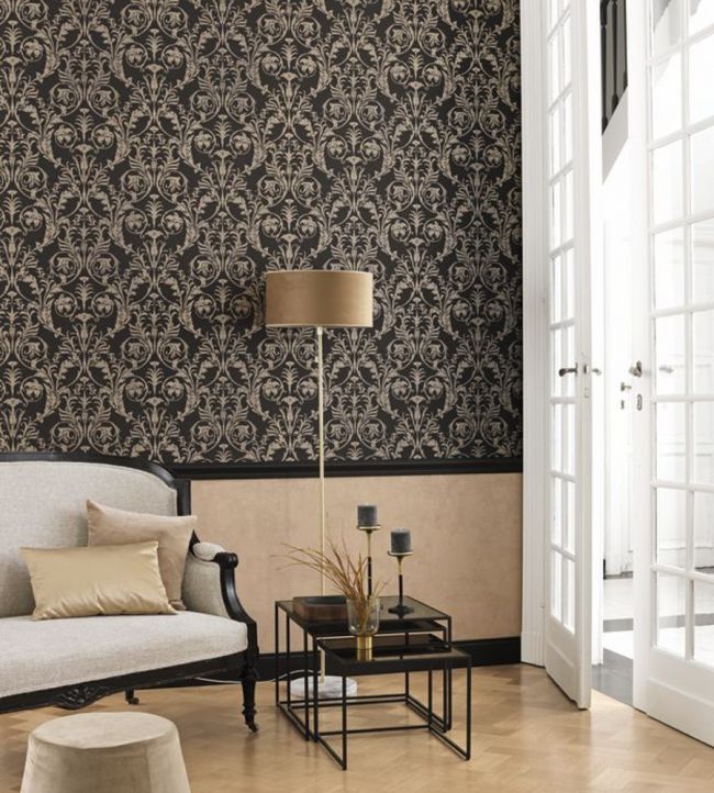 Trianon Room Wallpaper - Gray