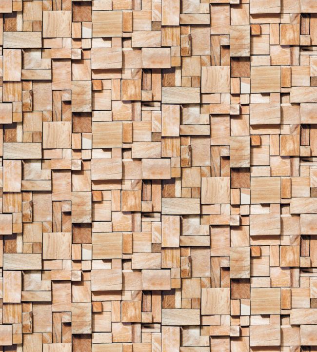 Panoramic Cubes Wallpaper - Sand