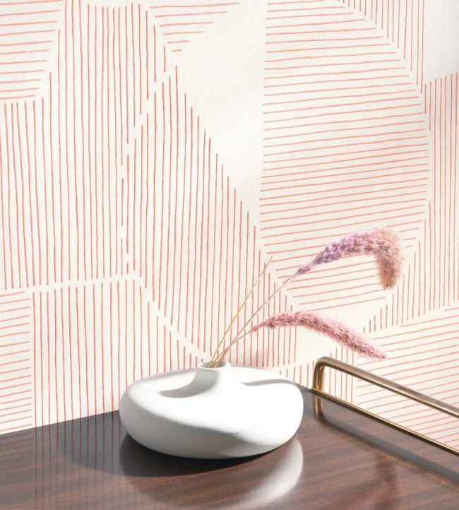 Graphique Room Wallpaper 2 - Pink