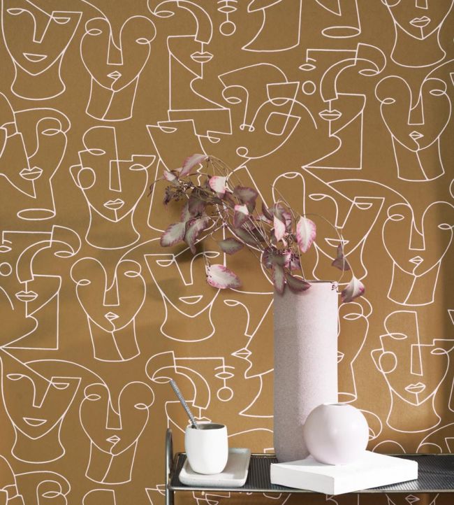 Portrait Room Wallpaper 2 - Brown 