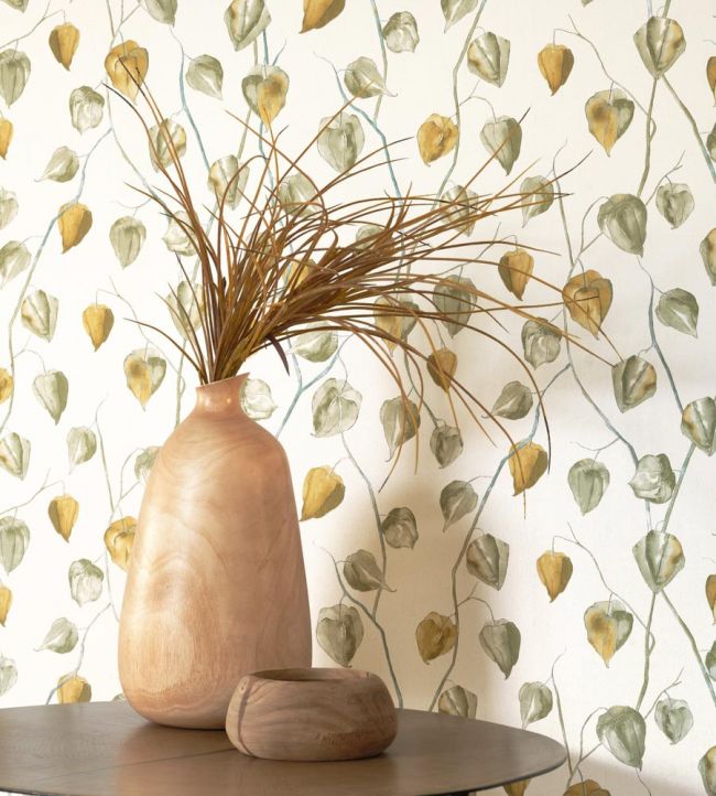 Lanternes Room Wallpaper 2 - Green