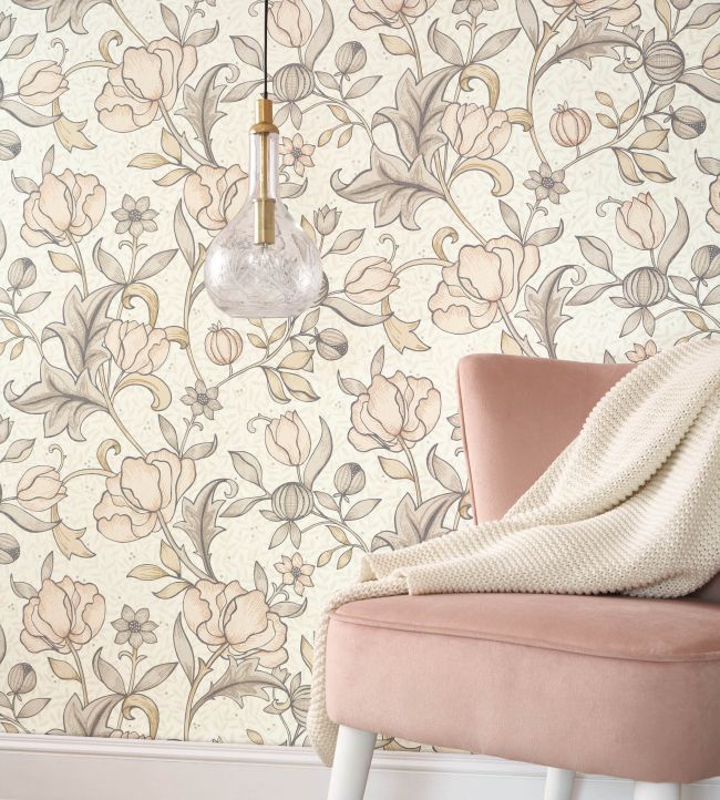 Isabella Room Wallpaper - Pink