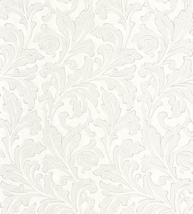 Acanthe Wallpaper - White