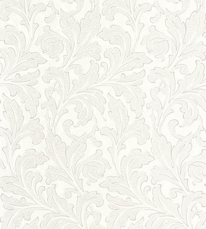 Acanthe Wallpaper - White