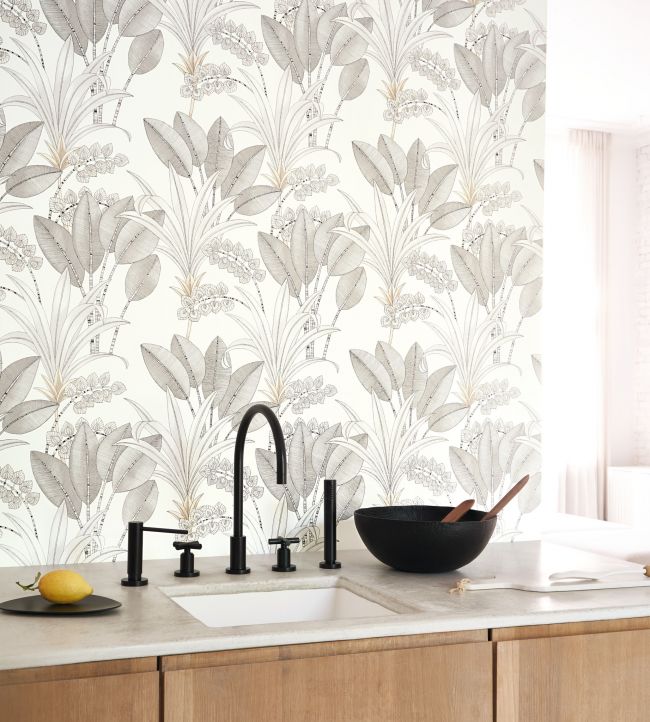 Palma Room Wallpaper - Gray