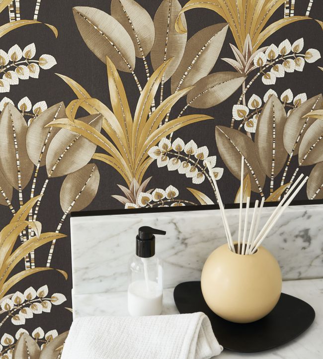 Palma Room Wallpaper - Black