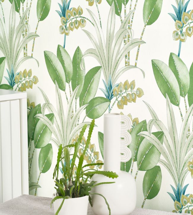 Palma Room Wallpaper 2 - Green