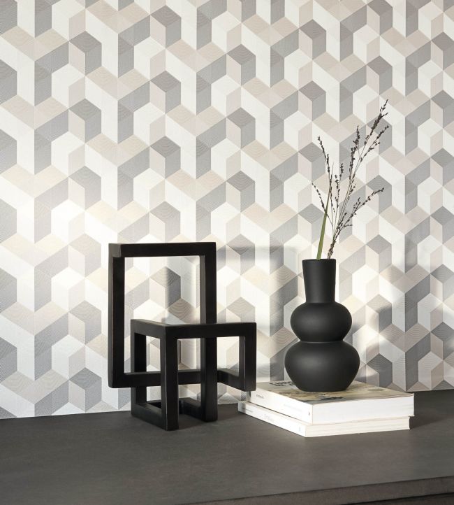 Mecano Room Wallpaper 2 - Gray