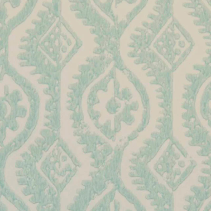 SMALL DAMASK Aqua Wallpaper