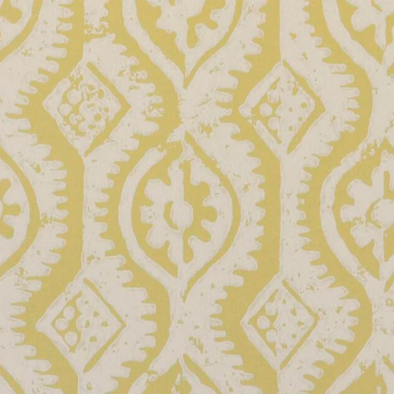 SMALL DAMASK Yellow Wallpaper