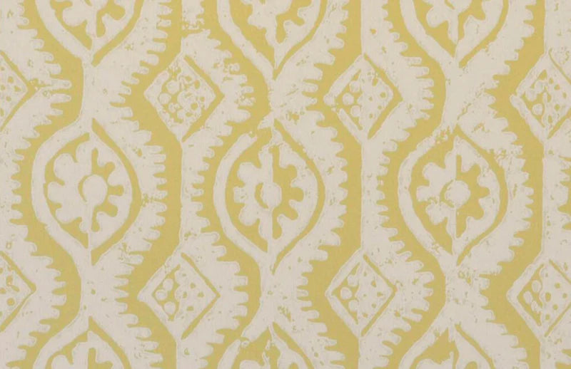 SMALL DAMASK Yellow Wallpaper