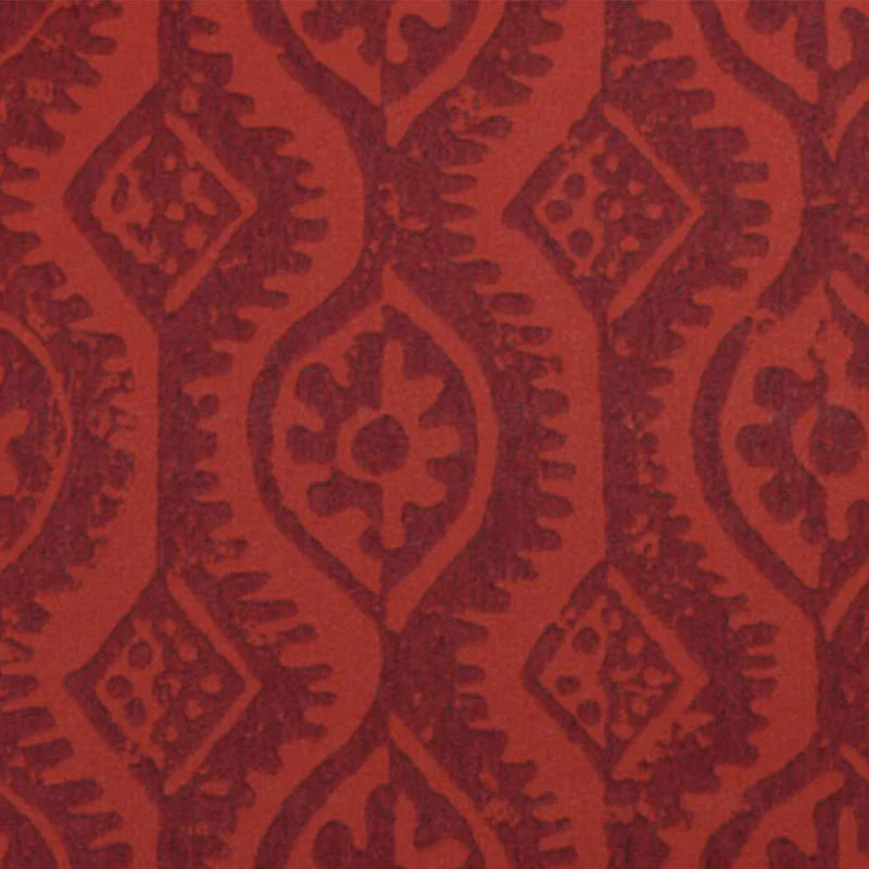 SMALL DAMASK Red Wallpaper