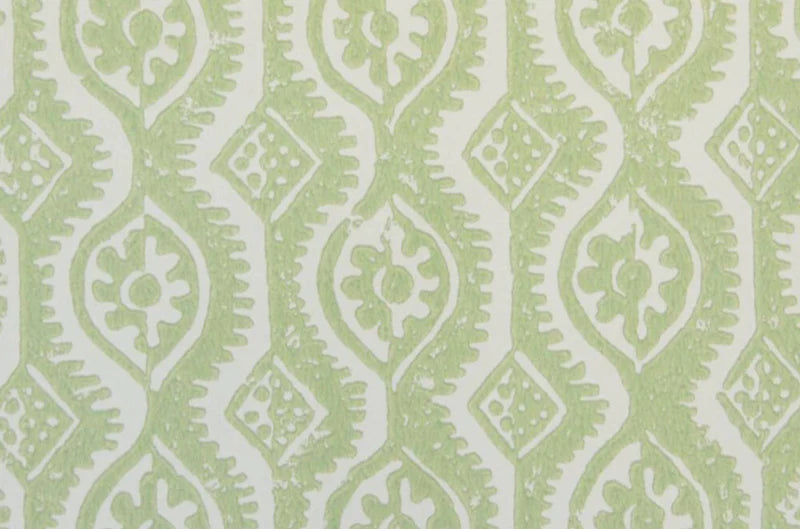 SMALL DAMASK Lime Wallpaper