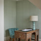 SMALL DAMASK Lime Room Wallpaper