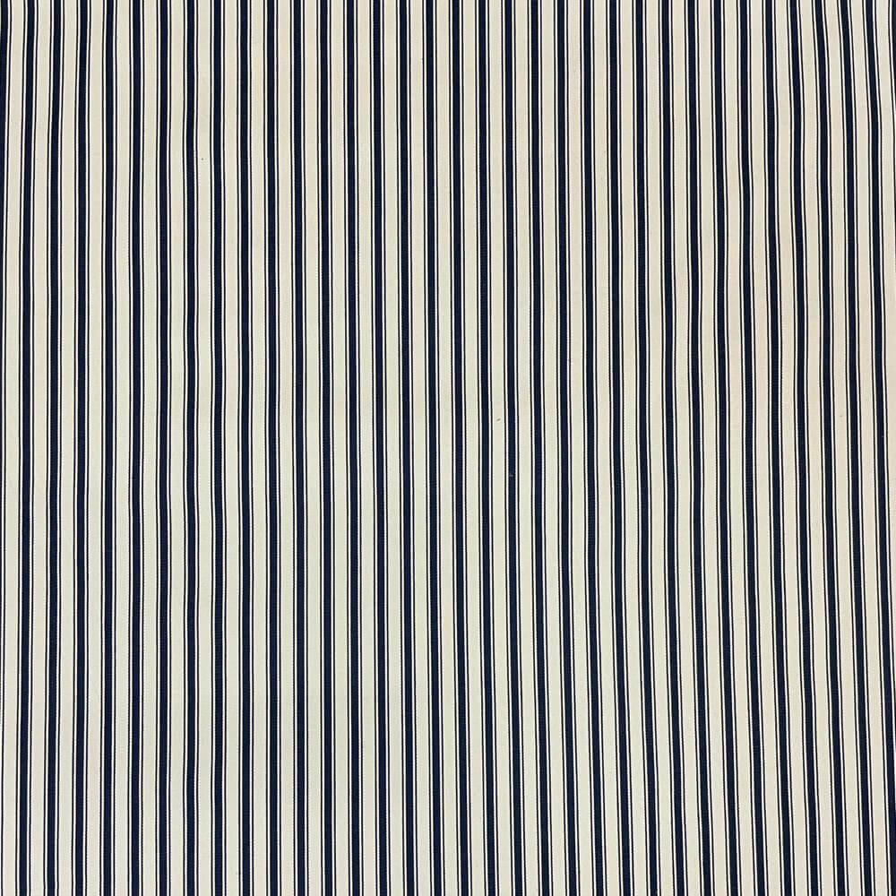 Vintage Deck Stripe Navy 100% Cotton Fabric