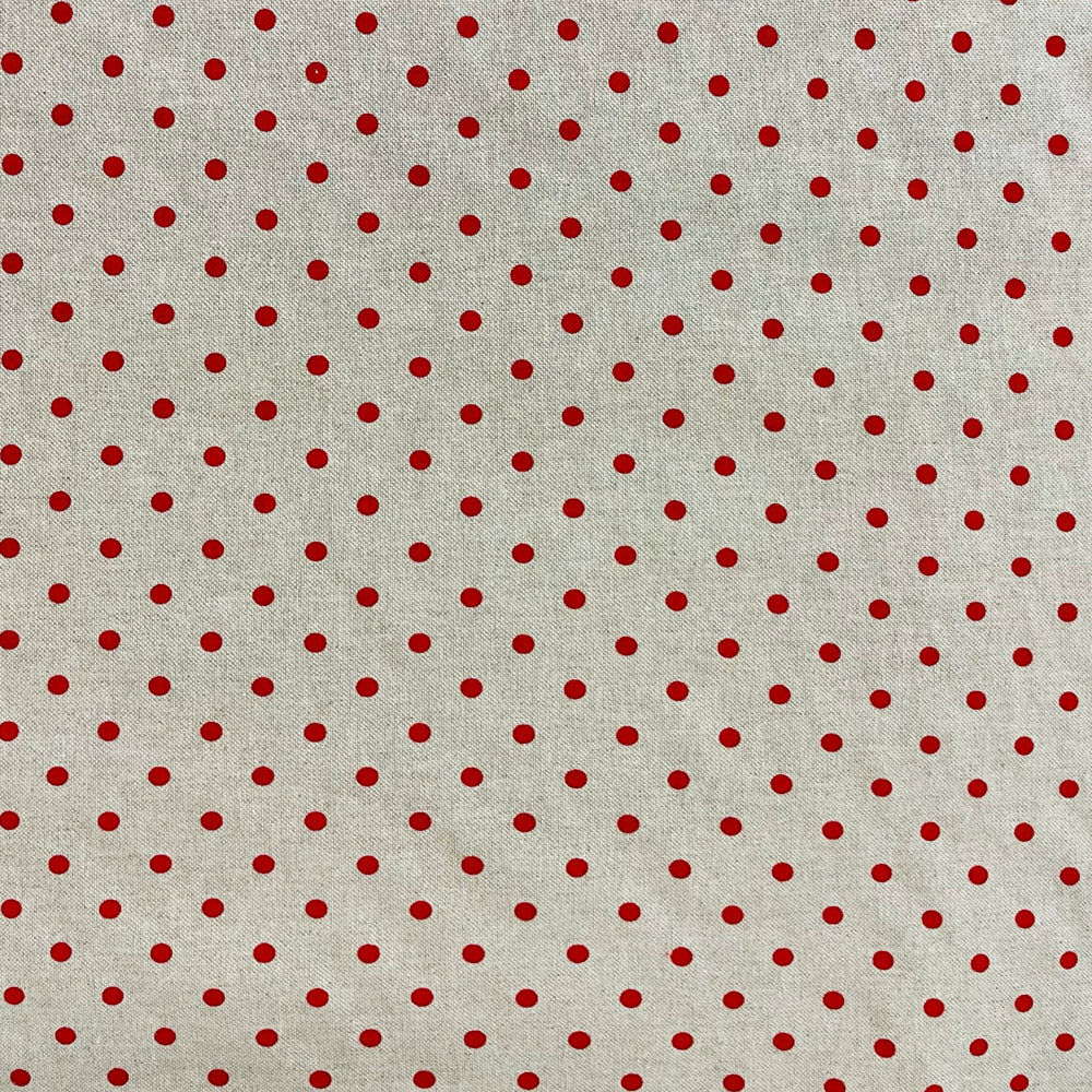 Polka Dot Red Fabric