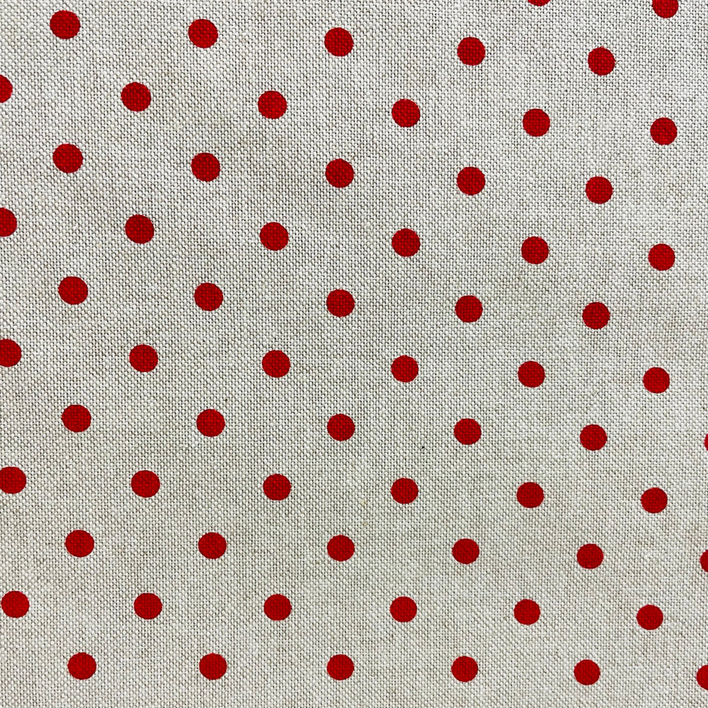 Polka Dot Red Room Fabric