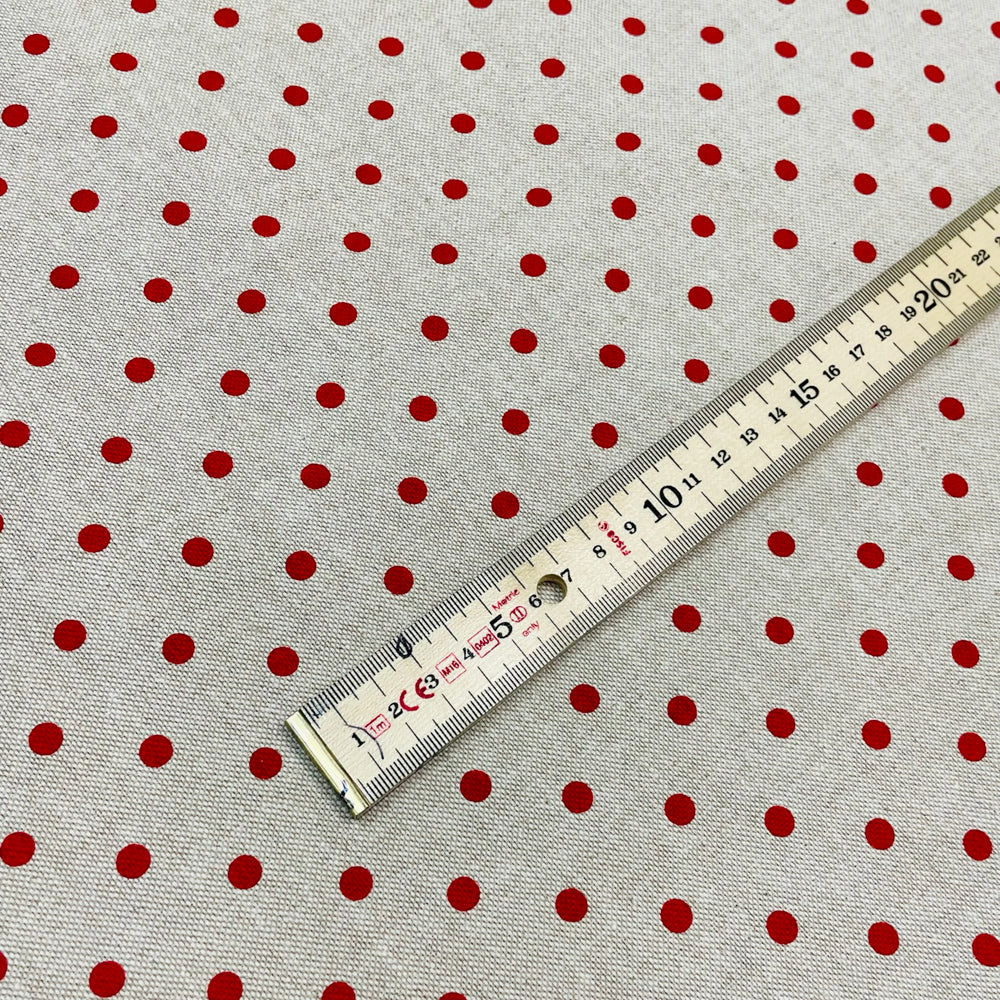 Polka Dot Red Room Fabric