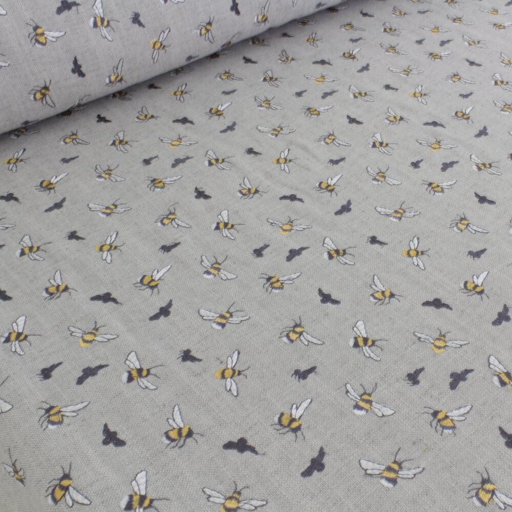 Voyage Maison Bumblebee Birch Room Fabric - Silver