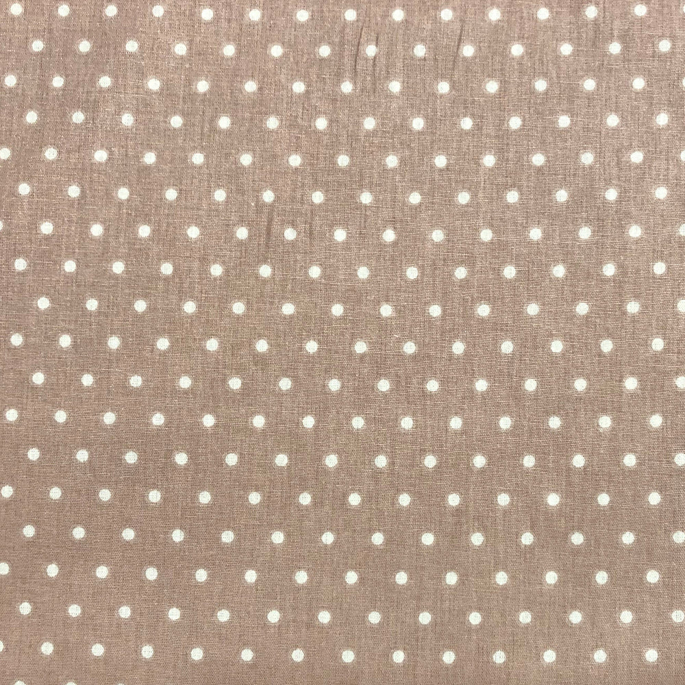 Raindrops | Cream on Beige Fabric