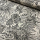 Jungle Cat Linen Double Width Room Fabric - Gray