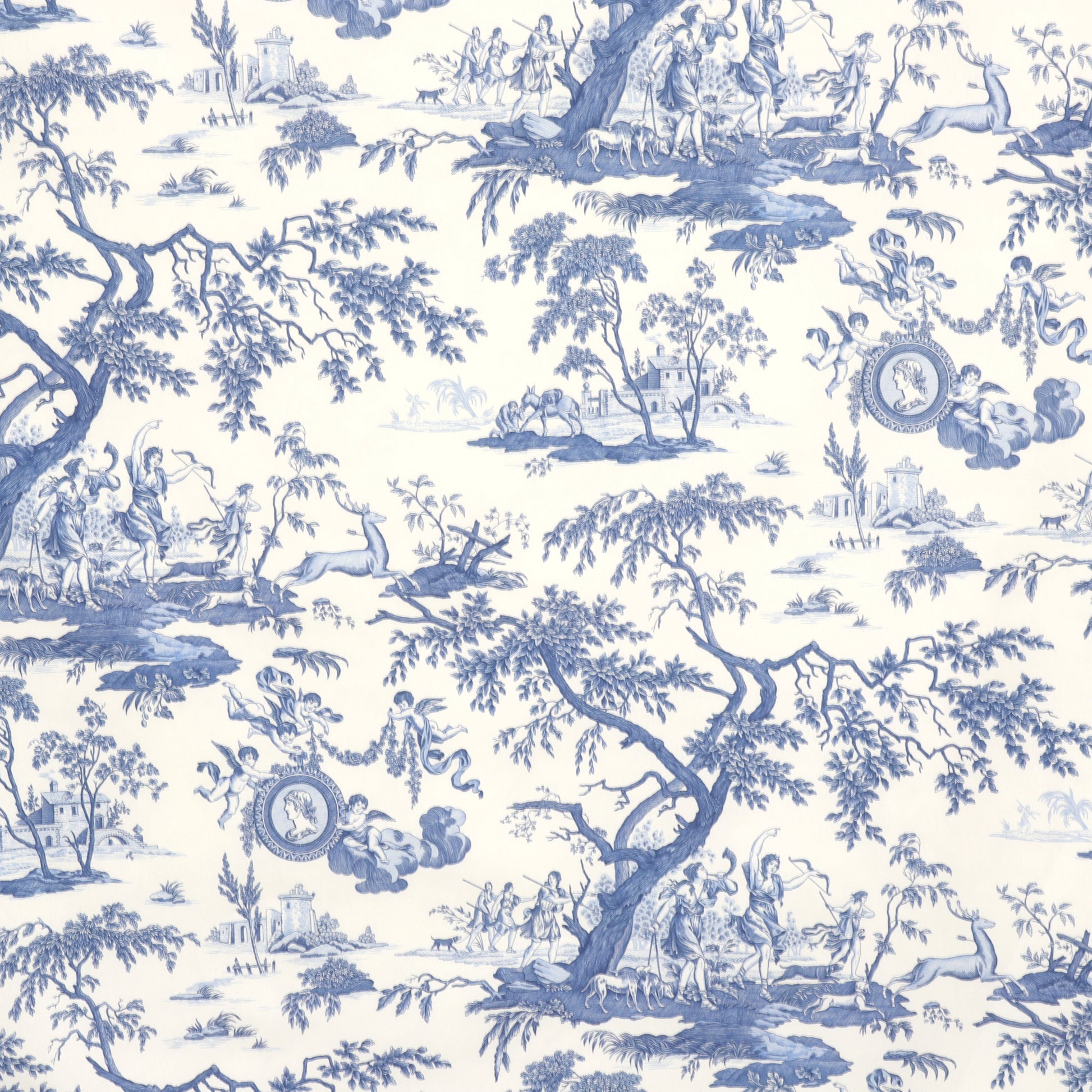 Double Width Fragonard Toile Fabric – Lionheart Wallpaper