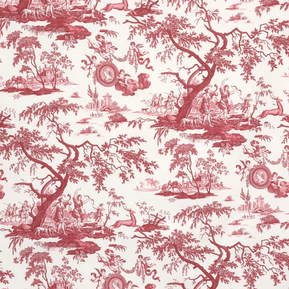 Double Width Fragonard Toile Fabric – Lionheart Wallpaper