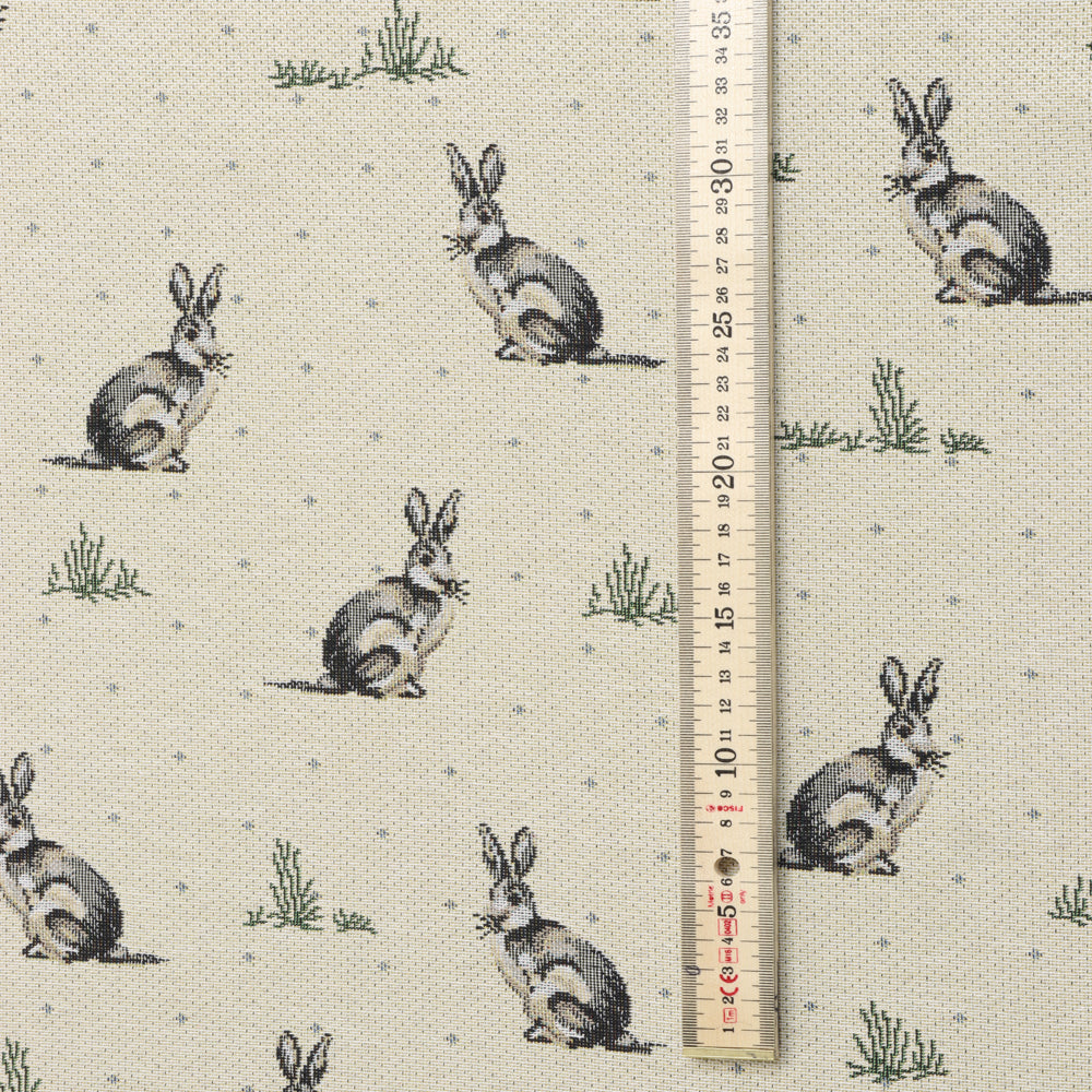 Bunny Meadow Room Tapestry Fabric 3 - Gray