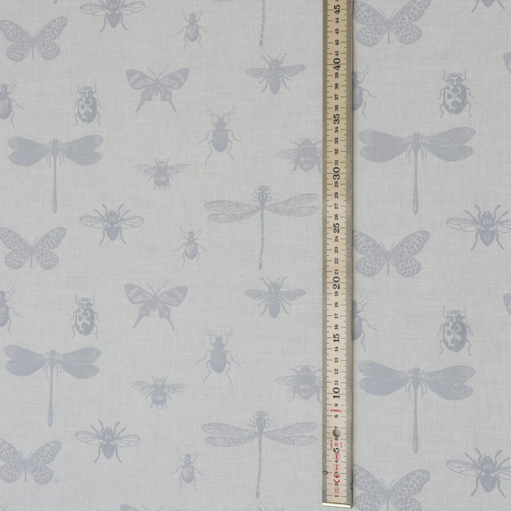 Bugs and Butterflies Pale Duck Egg Room Fabric