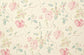 MARLOW Turquoise / Pink On Cream Wallpaper