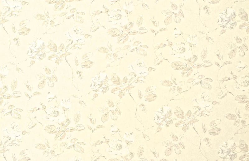 MARLOW Taupe / White On Cream Wallpaper