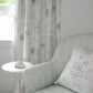 MARLOW Blue / Mint On White Room Wallpaper