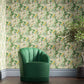 Golden Lily Wallpaper - Green - Bedford Park