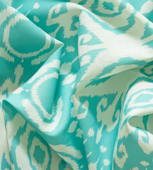 Volcano Outdoor Room Fabric - Teal