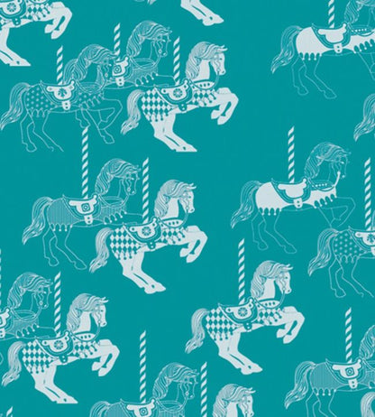 Fayres Fair Nursey Wallpaper - Teal