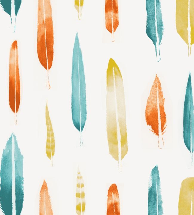 Feathers Wallpaper - Multicolor