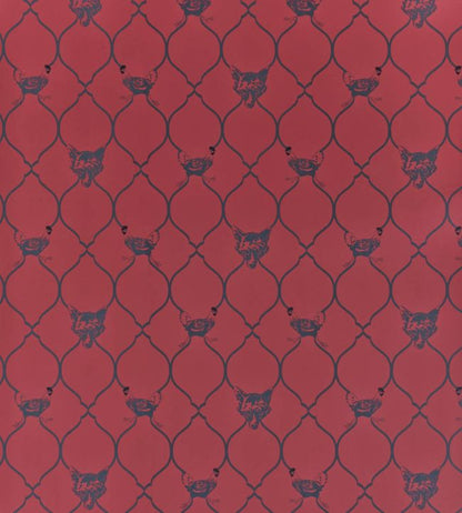 Fox And Hen Wallpaper - Red