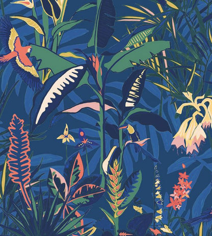 The Tropics Wallpaper - Blue 