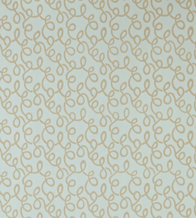 Vermicelli Wallpaper - Teal 