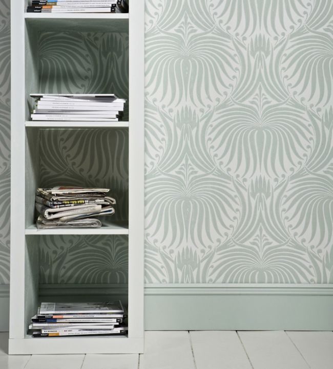 Lotus Room Wallpaper - Gray