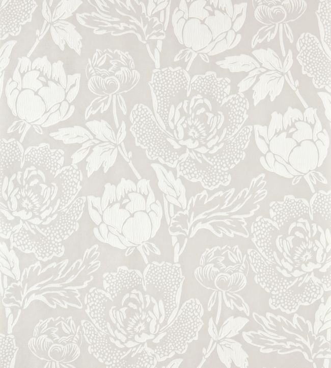 Peony Wallpaper - White