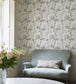 Peony & Blossom Room Wallpaper - Gray