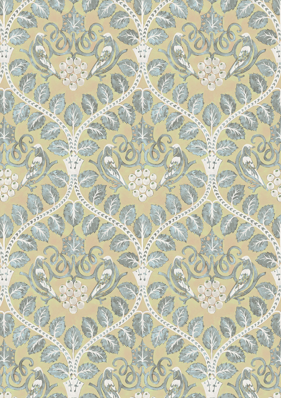 Berry Brothers Fabric - Yellow - Lewis & Wood